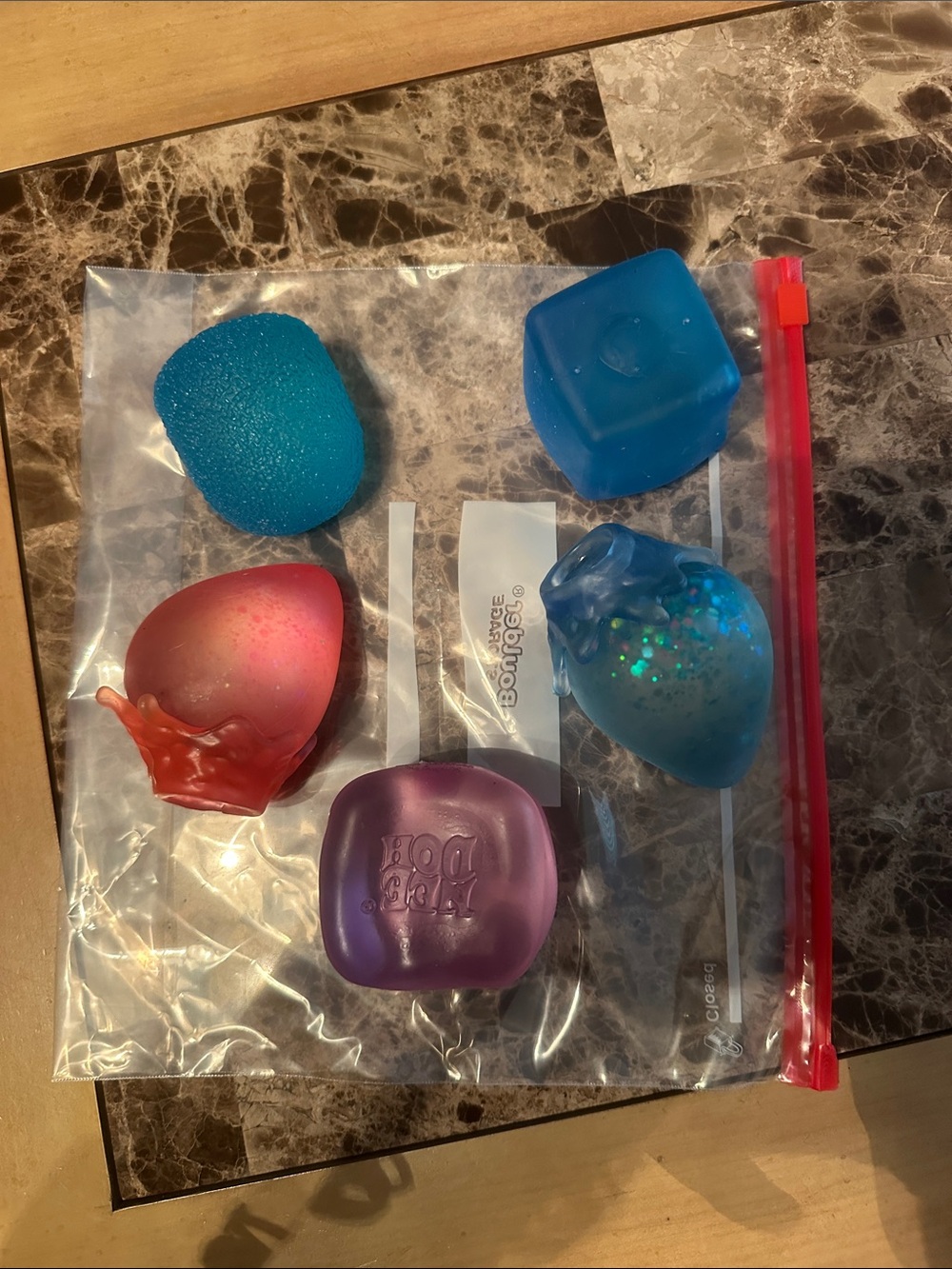 Multiples Kids Sensory Squishy Set - Blue, Purple, Red